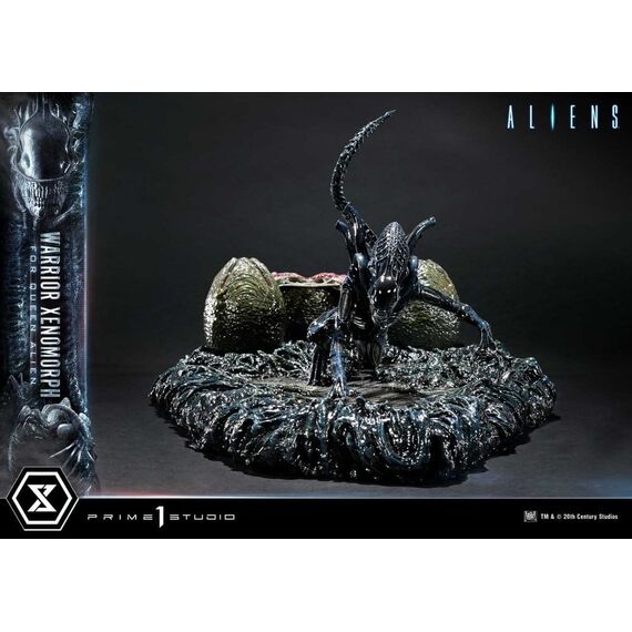 Aliens (Film) Ultimate Diorama Masterline Statue Warrior Xenomorph for Queen Alien 23 cm