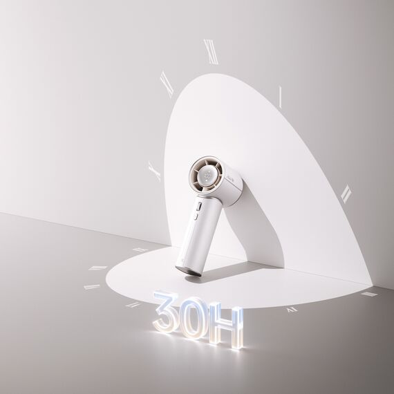 Jisulife Handheld Fan Pro1 Mini 4250mAh USB-C Portable Fan Blower - White