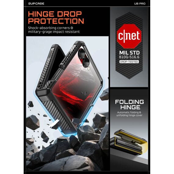 Supcase Unicorn Beetle Pro Case for Samsung Galaxy Z Flip 8 - Black