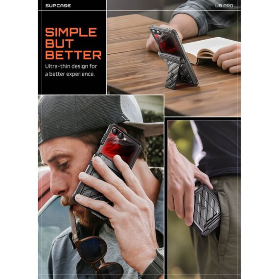 Supcase Unicorn Beetle Pro Case for Samsung Galaxy Z Flip 8 - Black