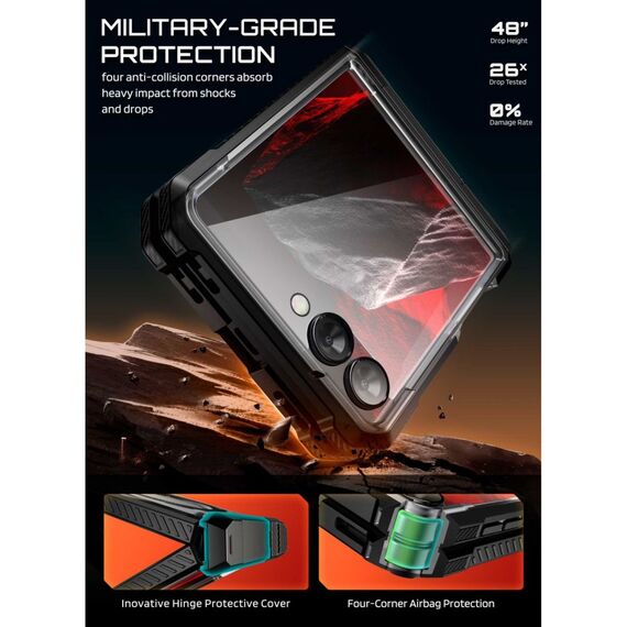 Supcase UB Grip Mag MagSafe Case for Samsung Galaxy Z Flip 8 - Black