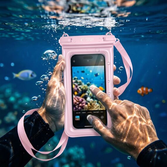 Tech-Protect UWC7 6.9" waterproof case - pink