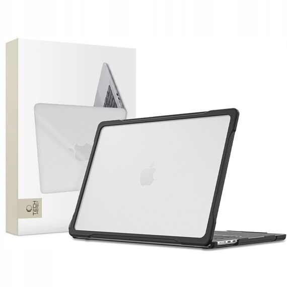 Tech-Protect Velar Case for MacBook Air 13" 2023 / 2024 / 2025 / 2026 - Transparent Black