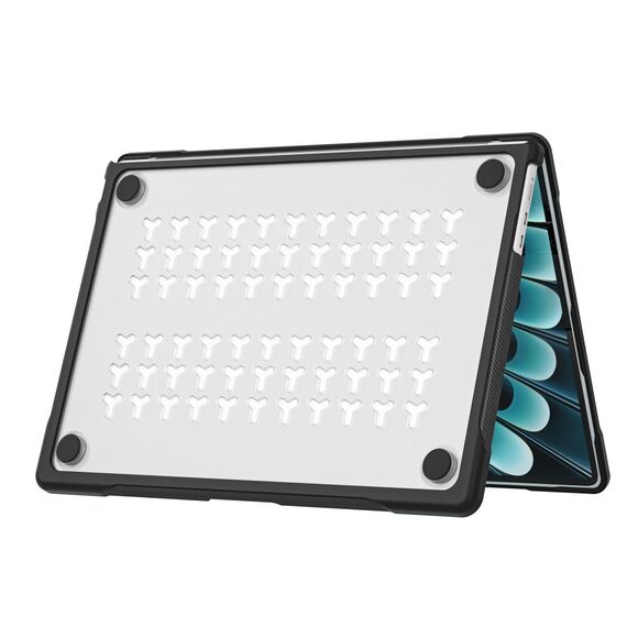 Tech-Protect Velar Case for MacBook Air 15" 2023 / 2024 / 2025 / 2026 - Transparent Black