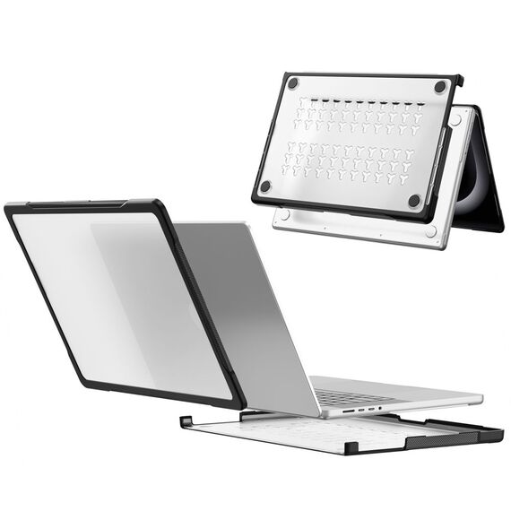 Tech-Protect Velar Case for MacBook Pro 16" 2021 / 2023 / 2025 / 2026 - Transparent Black