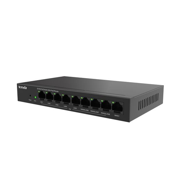 Tenda G0-8G-PoE wired router Gigabit Ethernet Black