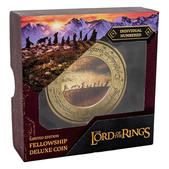 Lord of the Rings Coin with Display Stand The Fellowship
