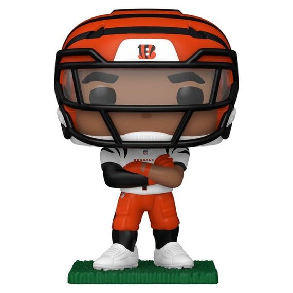 NFL POP! Vinyl Figure : Bengals- Ja'Marr Chase (clear visor) 9 cm