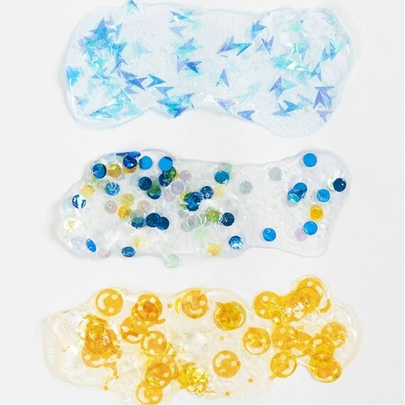 Creativ Company - Sequin Clay, blue/green harmony, 3x60 g/ 1 pack (787481) / Toys