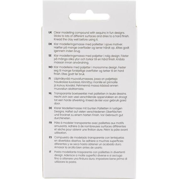 Creativ Company - Sequin Clay, blue/green harmony, 3x60 g/ 1 pack (787481) / Toys
