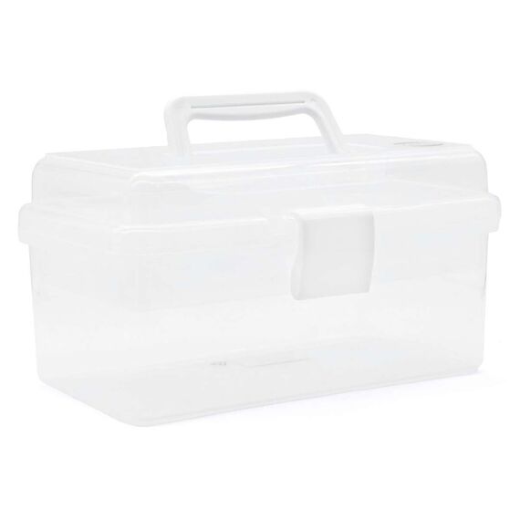 TOYMAX - Storage box with insert, 25.5 x 13.5 x 14.5 cm, clear (714223) / Toys