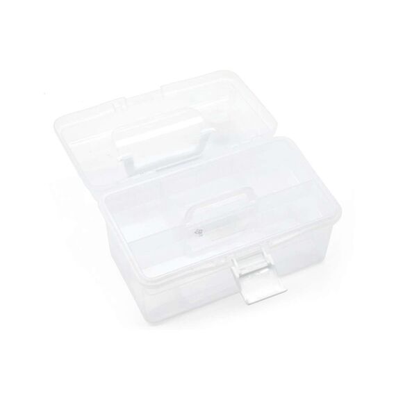 TOYMAX - Storage box with insert, 25.5 x 13.5 x 14.5 cm, clear (714223) / Toys