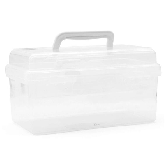 TOYMAX - Storage box with insert, 25.5 x 13.5 x 14.5 cm, clear (714223) / Toys