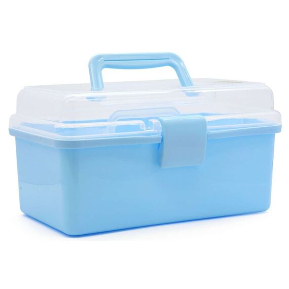 TOYMAX - Storage box with insert, 25.5 x 13.5 x 14.5 cm, light blue (714224) / Toys