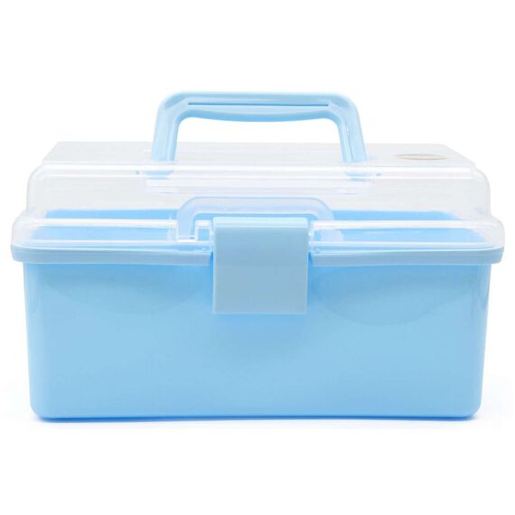 TOYMAX - Storage box with insert, 25.5 x 13.5 x 14.5 cm, light blue (714224) / Toys