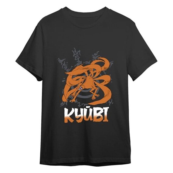 Naruto T-Shirt Kyubi Black Size XXL