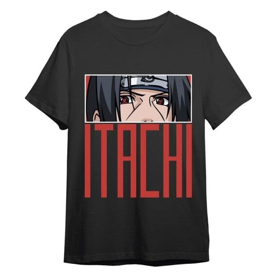 Naruto Shippuden T-Shirt Itachi Eyes Black