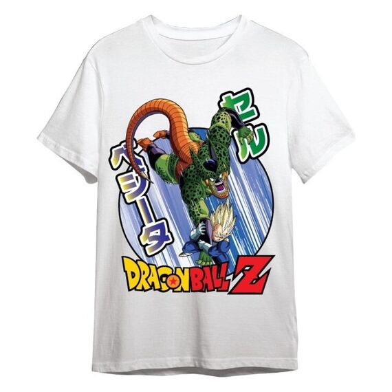 Dragon Ball Z T-Shirt Vegeta / Cell White Size S
