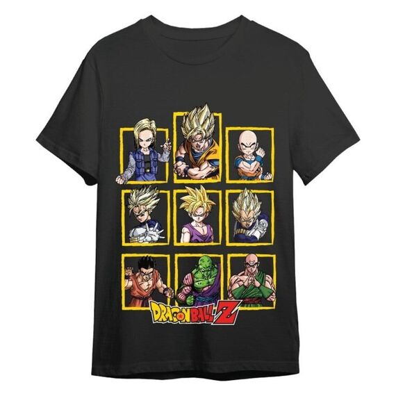 Dragon Ball Z T-Shirt Characters Black Size XL