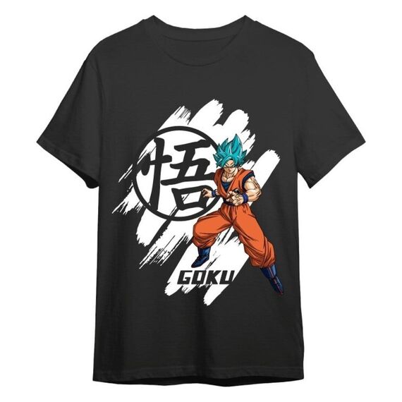 Dragon Ball T-Shirt Dragon Ball Super Goku Super Saiyan Blue Black