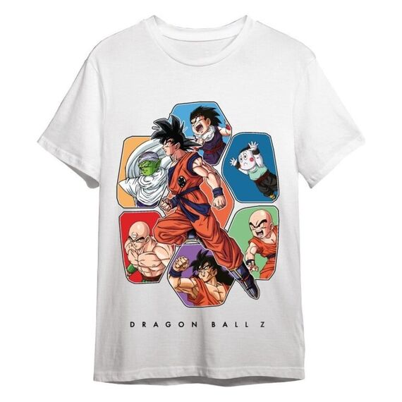 Dragon Ball T-Shirt Friends White Size XL