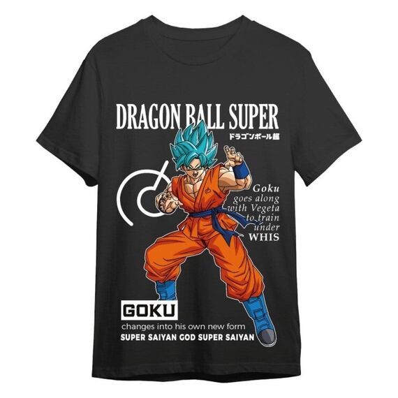 Dragon Ball Super T-Shirt Goku Training Black Size XL