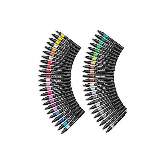 Winsor & Newton - Brushmarker Essential Collection 48pcs in Open Box (832383) / Toys