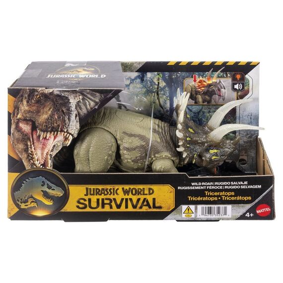 Jurassic World: Survival Action Figure Wild Roar Triceratops 31 cm
