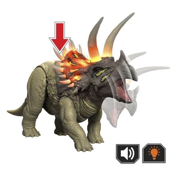 Jurassic World: Survival Action Figure Wild Roar Triceratops 31 cm