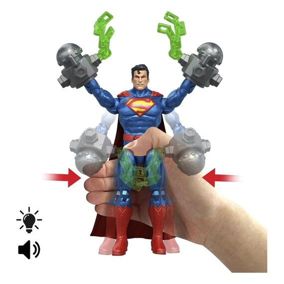 DC Premier Action Figure with Sound & Light Heat Vision Superman 16 cm
