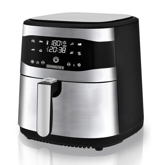 Heinrich‘’s HFR 8205 Hot Air Fryer 8.0 l 1800 W Black and Silver