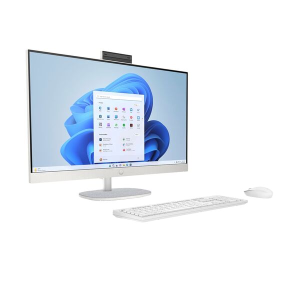 HP 27-cr0232nw AMD Ryzen™ 5 7520U 68.6 cm (27") 1920 x 1080 px All-in-One PC 16 GB LPDDR5-SDRAM 512 GB SSD Windows 11 Home Wi-Fi 6 (802.11ax) White