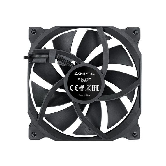Chieftec ZF-1225PWM computer cooling system Computer case Fan 12 cm Black 1 pc(s)