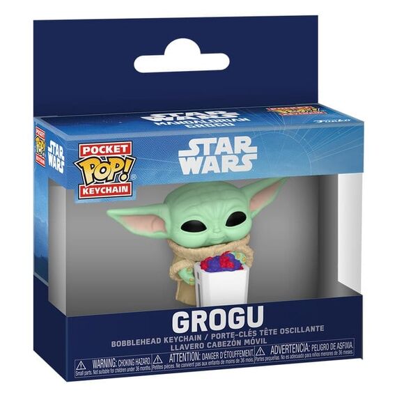 Star Wars: The Mandalorian and Grogu Pocket POP! Vinyl Keychains 4 cm Grogu with Popcorn Display (12)