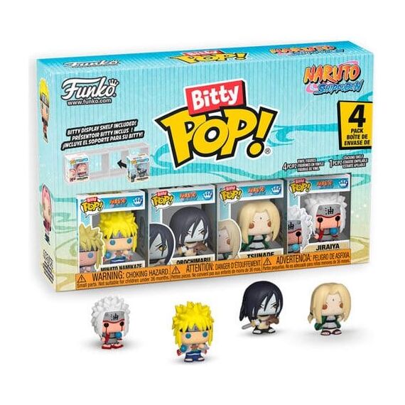 Naruto Bitty POP! Vinyl Figure 4-Pack Display (12) 2,5 cm
