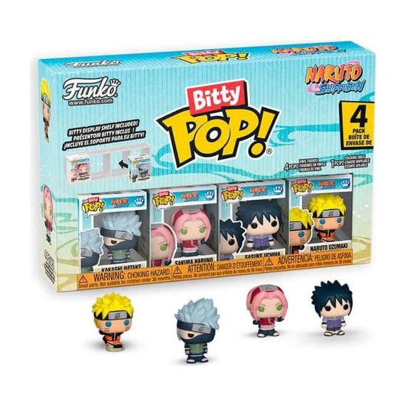 Naruto Bitty POP! Vinyl Figure 4-Pack Display (12) 2,5 cm