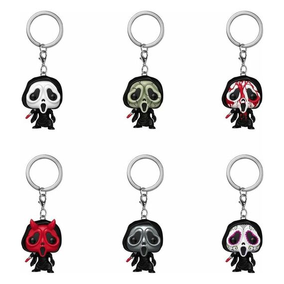 Scream POP! Vinyl Keychains 4 cm Ghost Face Display (12)