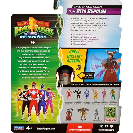Power Rangers Evil Space Alien Action Figure Rita Repulsa 13 cm