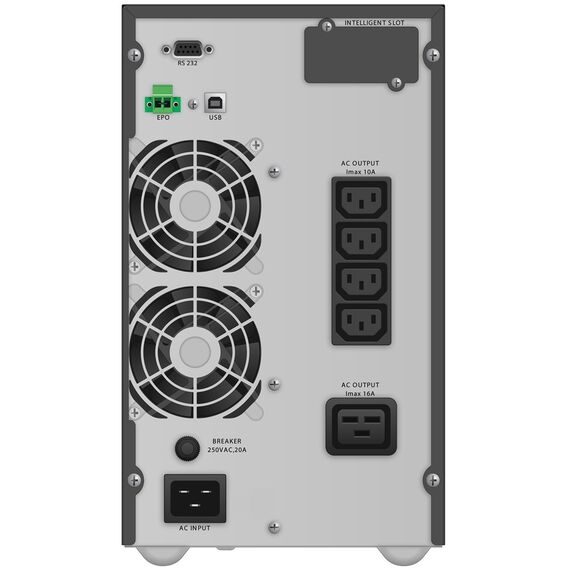 PowerWalker VFI 3000 TG Double-conversion (Online) 3 kVA 2700 W 5 AC outlet(s)