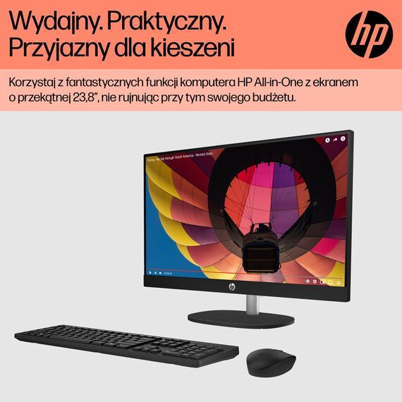 HP 24-cr0332nw AMD Ryzen™ 7 7730U 60.5 cm (23.8") 1920 x 1080 px All-in-One PC 16 GB DDR4-SDRAM 512 GB SSD Windows 11 Home Wi-Fi 6 (802.11ax) White