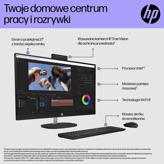 HP 27-cr0224nw Intel® Core™ i5 i5-1335U 68.6 cm (27") 1920 × 1080 px All-in-One PC 16 GB DDR4-SDRAM 512 GB SSD Free DOS Wi-Fi 6 (802.11ax) White
