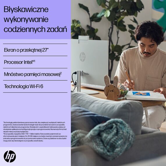 HP 27-cr0224nw Intel® Core™ i5 i5-1335U 68.6 cm (27") 1920 × 1080 px All-in-One PC 16 GB DDR4-SDRAM 512 GB SSD Free DOS Wi-Fi 6 (802.11ax) White