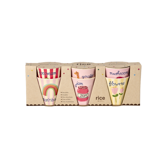 Rice - Melamine Kids Cup with ABC Print - Small - 160 ml / Baby and Children