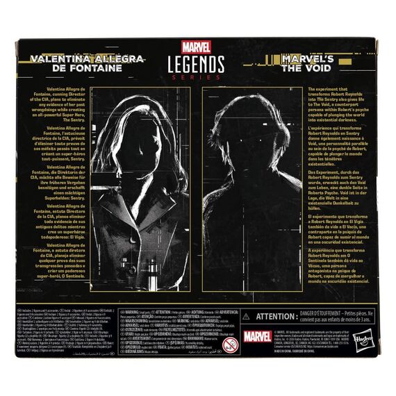 Thunderbolts Marvel Legends Action Figure 2-Pack Valentina Allegra de Fontaine & Marvel's The Void 15 cm