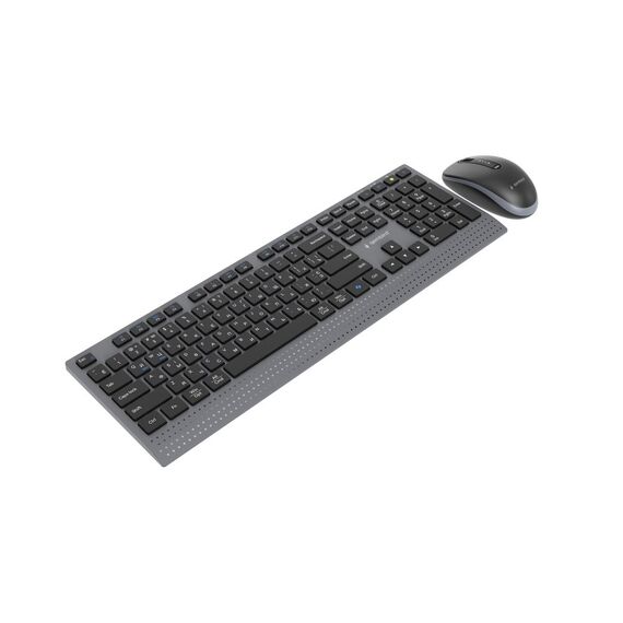 Gembird KBS-WPS-02-CYRL Dual-mode slim wireless desktop set, 2.4G+BT, RU layout