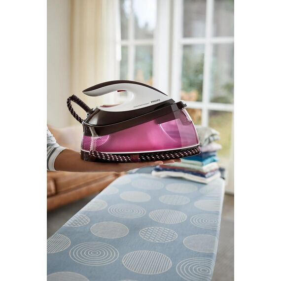 Philips GC7842/40 steam ironing station 1.5 L SteamGlide Plus soleplate Purple, White