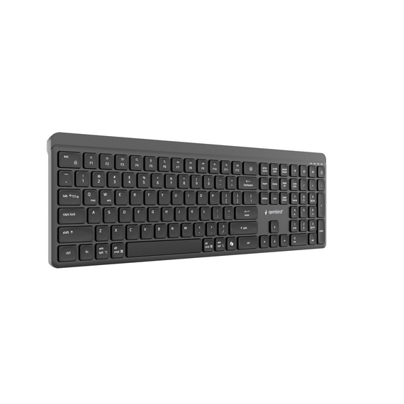Gembird KB-WPS-03 Dual-mode pro-business slim wireless keyboard, 2.4G+BT, US layout