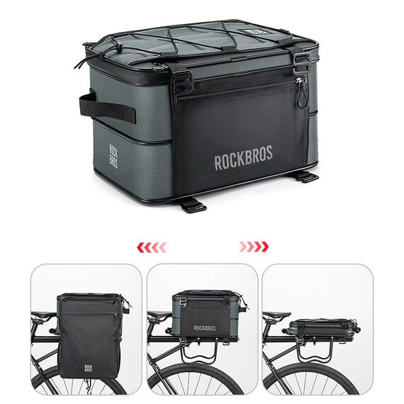 Rockbros A30 ROAD TO SKY Foldable Bike Bag for Trunk 15-30L - Gray