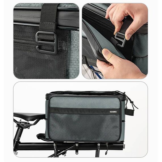 Rockbros A30 ROAD TO SKY Foldable Bike Bag for Trunk 15-30L - Gray