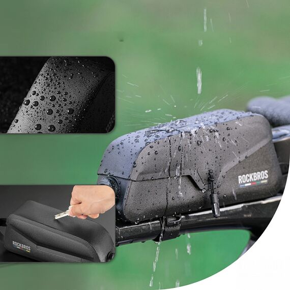 Rockbros AS-134 ROAD TO SKY 0.9L Frame Bag Waterproof - Black